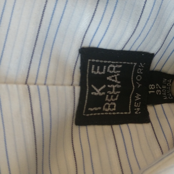 Ike Behar French Cuff Dress Shirt size 18" x 37" - Picture 2 of 7